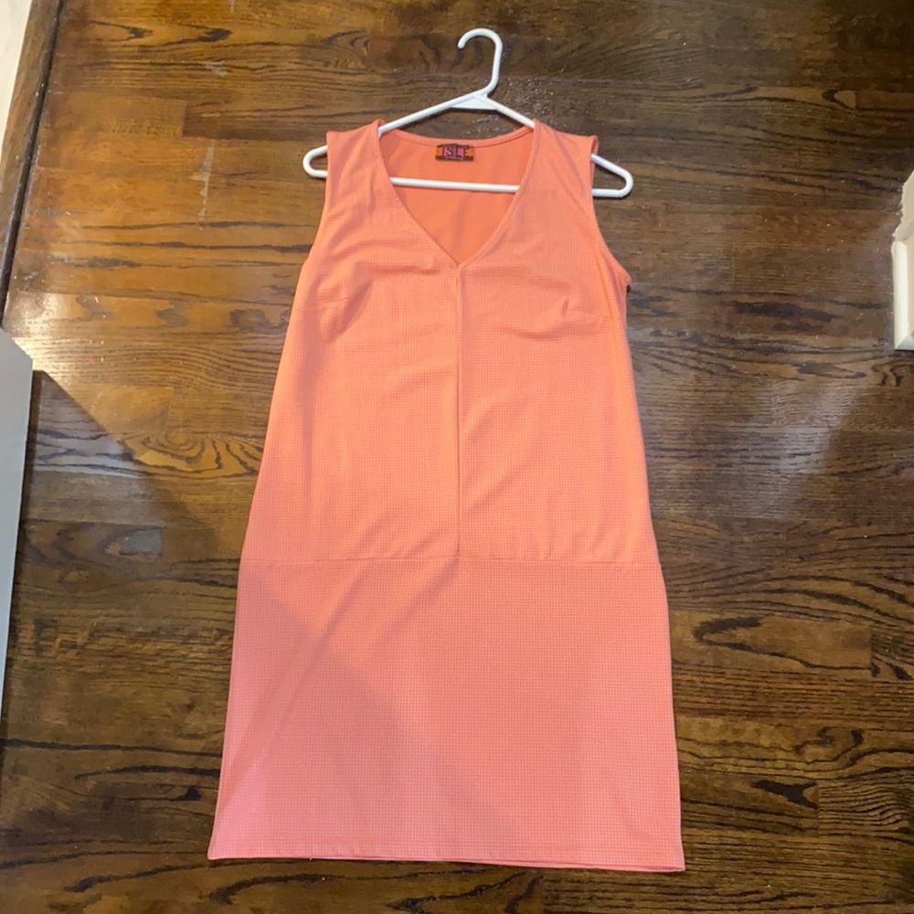 Cute Peach colored sleeveless Dress !